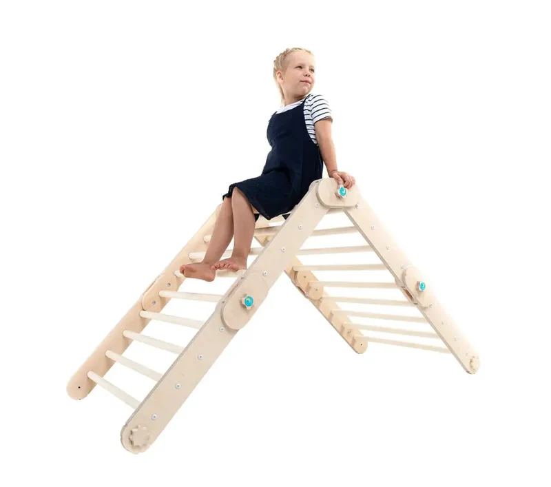 Triangle d'escalade, salle d'escalade Montessori, Climber, Pikler - Jeu de motricité enfant - Happymoon