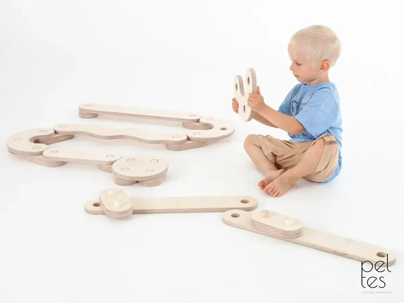 Poutres d'équilibre PELTES®, jouet Montessori, planche d'équilibre - Jeu de motricité enfant - Happymoon