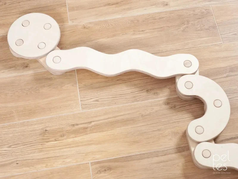 Poutres d'équilibre PELTES®, jouet Montessori, planche d'équilibre - Jeu de motricité enfant - Happymoon