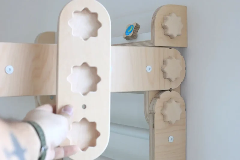 Support mural Happymoon®, transformez votre HM Climber en Stall Bar - Jeu de motricité enfant - Happymoon