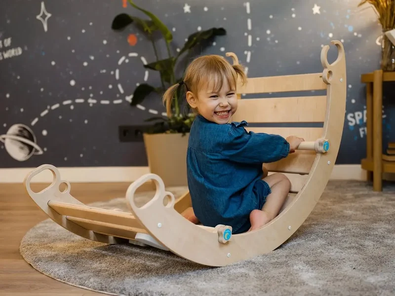 Arche d'Escalade + Rampe pour Alpiniste - Jeu de Motricité Enfant - Happymoon