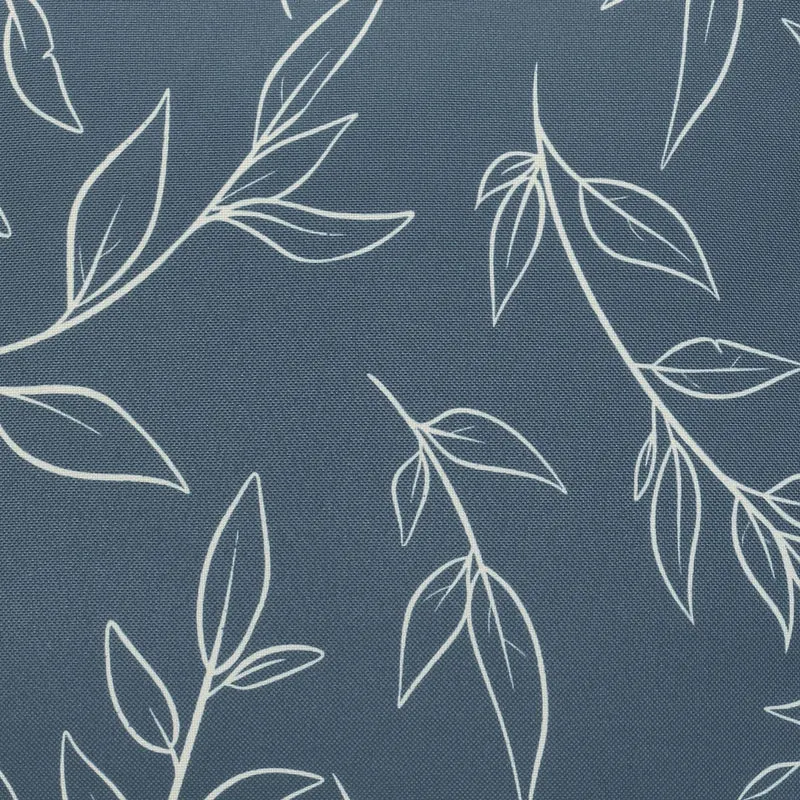 Coussin extérieur 14 x 26 po- Bleu imprimé