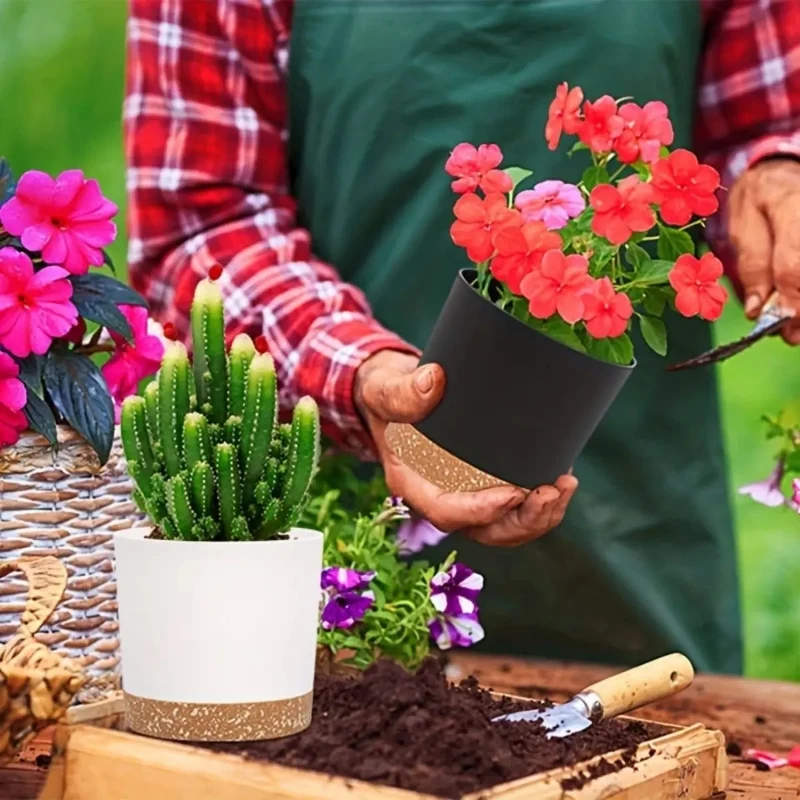 GreenHold – Indendørs Blomsterpotte med Aftagelig Bund og Dræningssystem