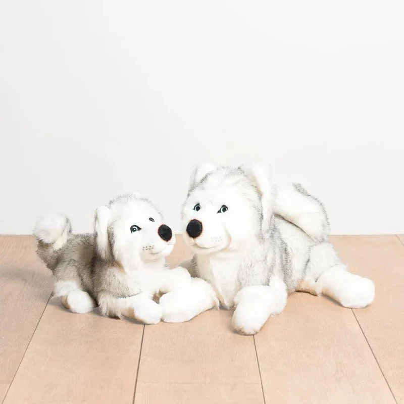 Ma peluche Husky Léonard - La Pelucherie