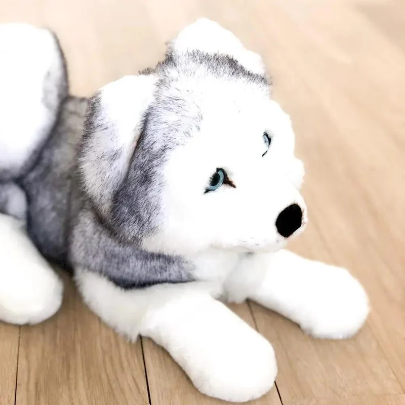 Ma peluche Husky Léonard - La Pelucherie