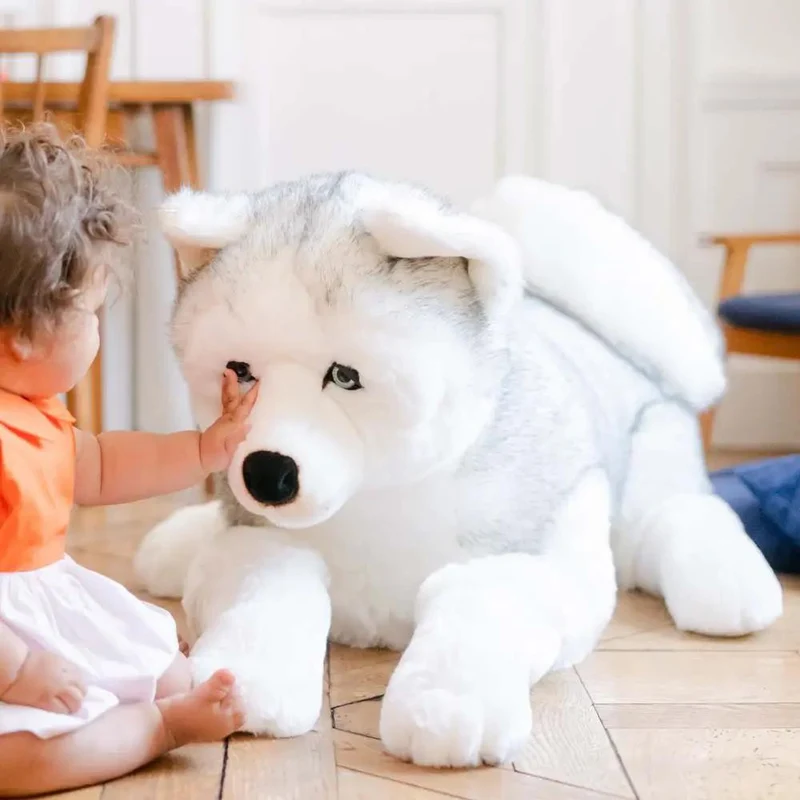 Ma peluche Husky Léonard - La Pelucherie
