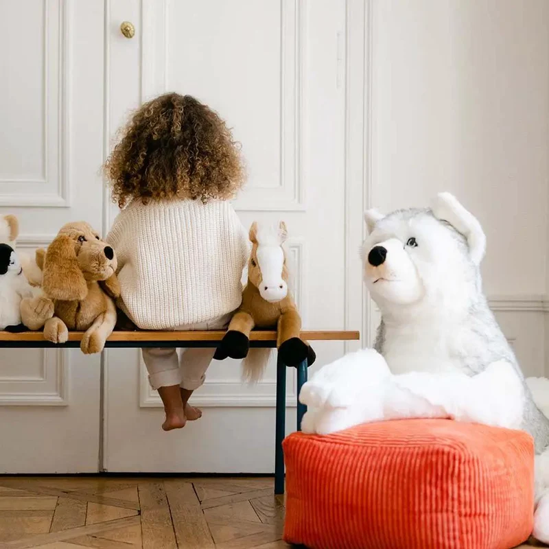 Ma peluche Husky Léonard - La Pelucherie