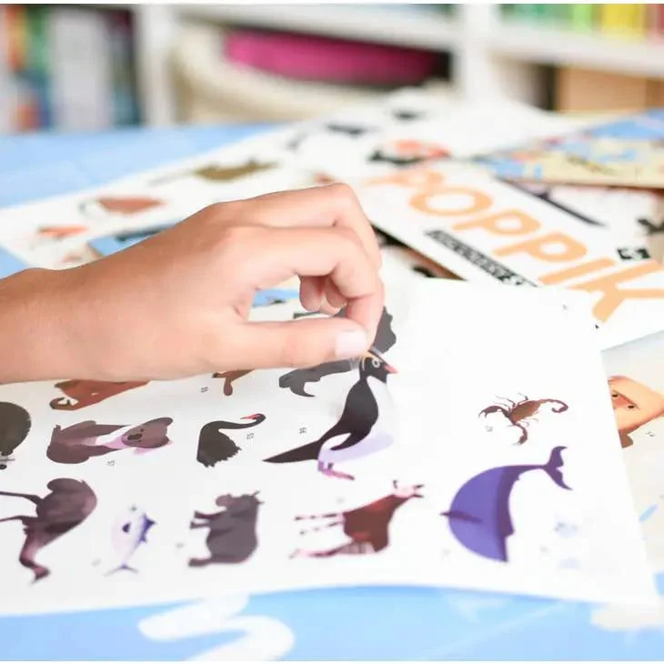 Les animaux du monde - Poster en stickers - Discovery 5+