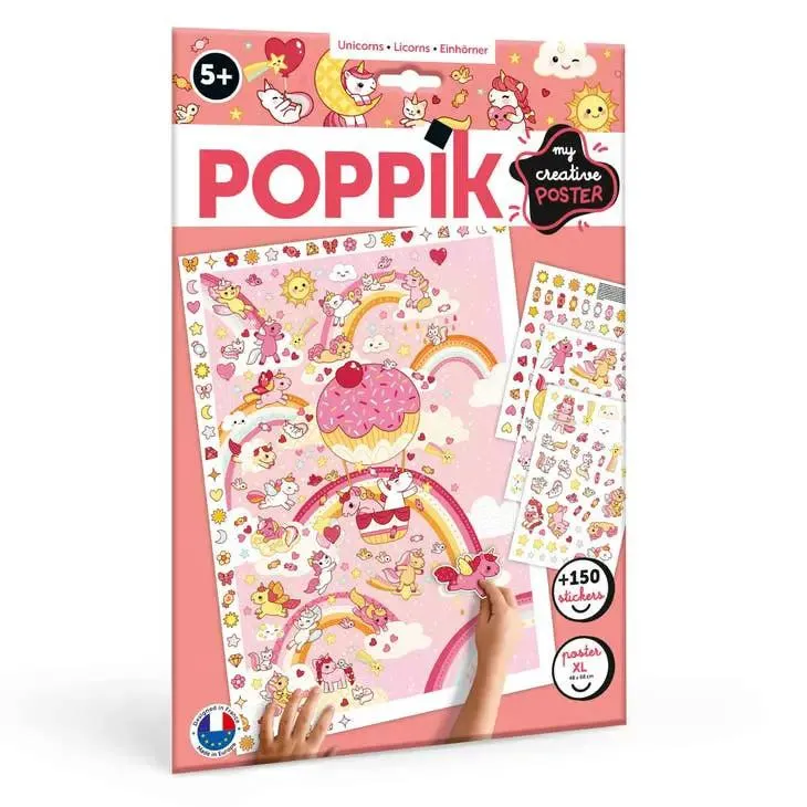 les créatifs posters en stickers - licornes