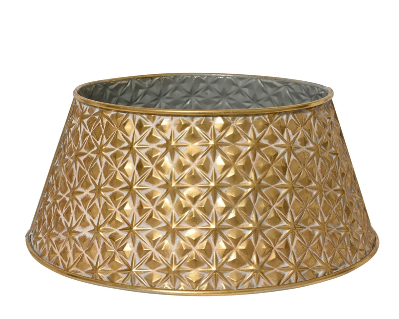 Copribase albero in ferro D 70 cm oro anticato Peraga Christmas