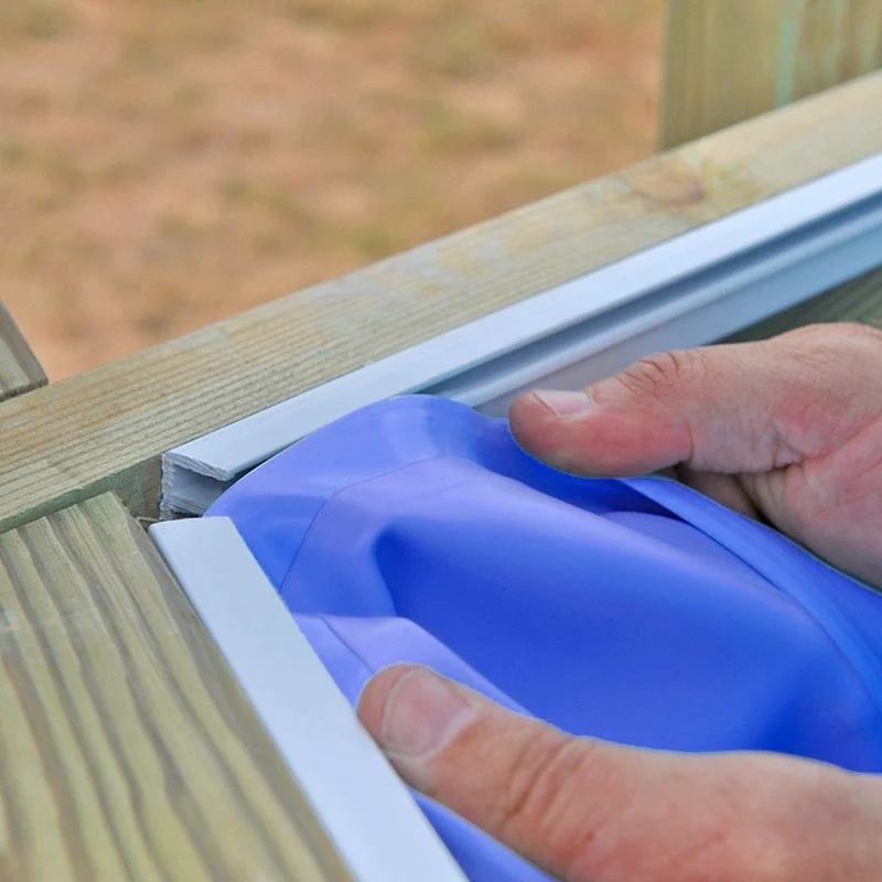 Gre - Liner para piscina de madera circular Sunbay