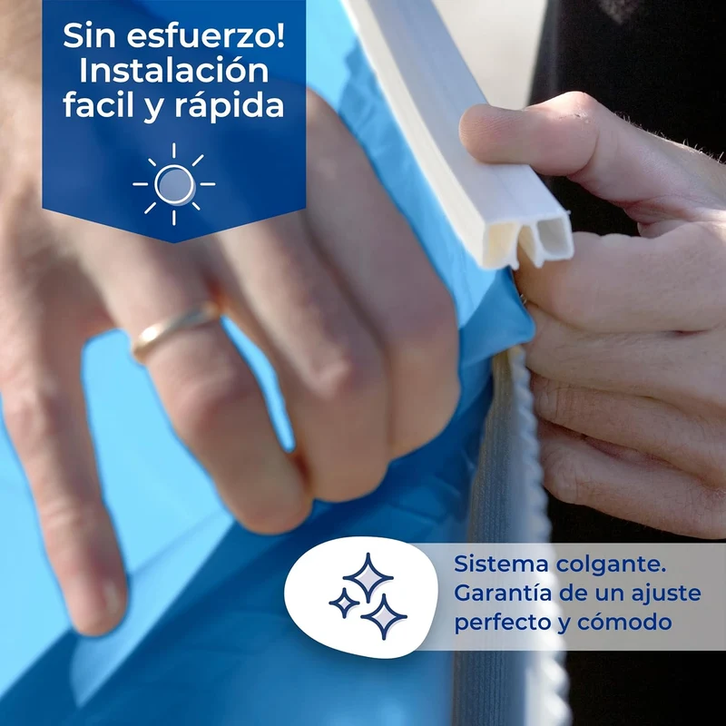 Gre - Liner para piscina de acero de 90 CM de altura