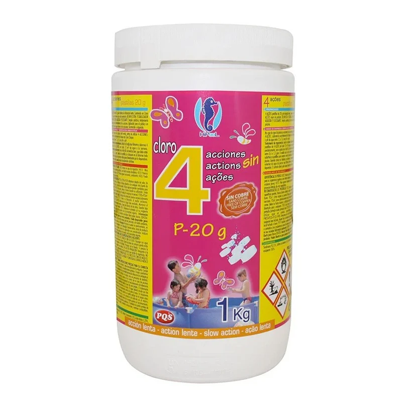 PQS – P-20 1 kg cloro multiacción para piscina
