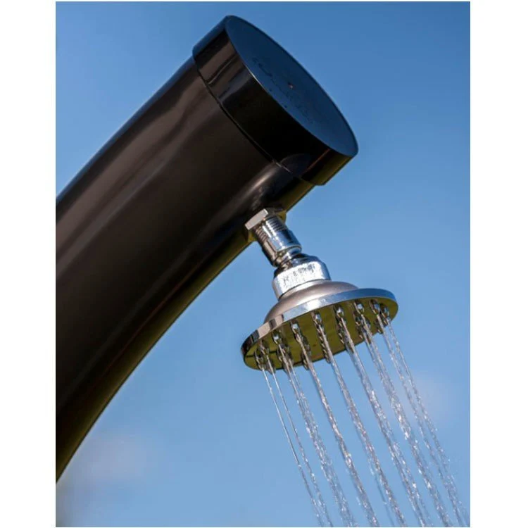 Gre - Ducha solar de jardín curvada con monomando 22L
