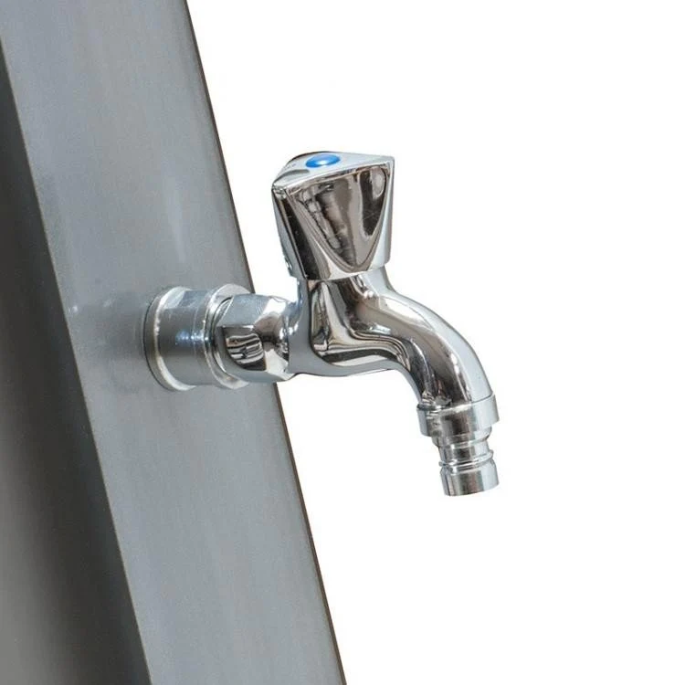 Gre - Ducha solar 35 litros PVC Frontal Silver
