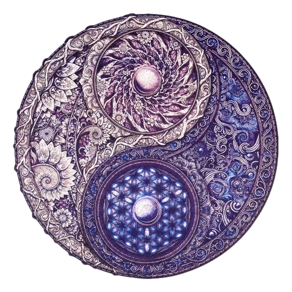 ZenAura – Mandala Vægkunst med Geometrisk Design