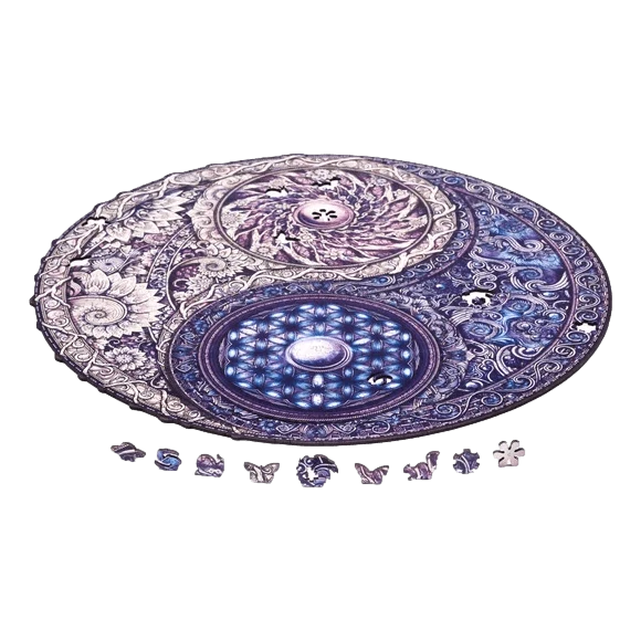 ZenAura – Mandala Vægkunst med Geometrisk Design