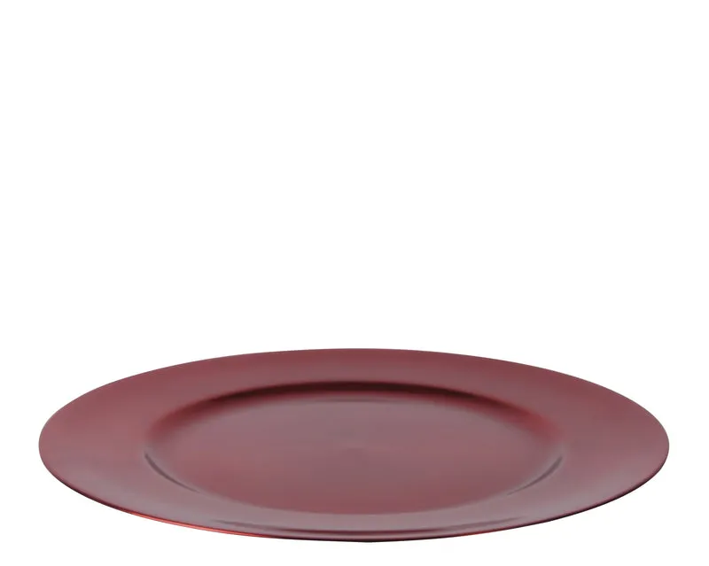 Sottopiatto decorativo D 33 cm rosso Peraga Christmas