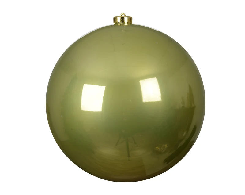 pallina di natale infrangibile smaltata D 20 cm verde pistacchio Peraga Christmas