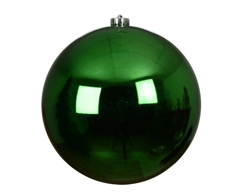 pallina di natale infrangibile lucida D 20 cm verde brillante Peraga Christmas