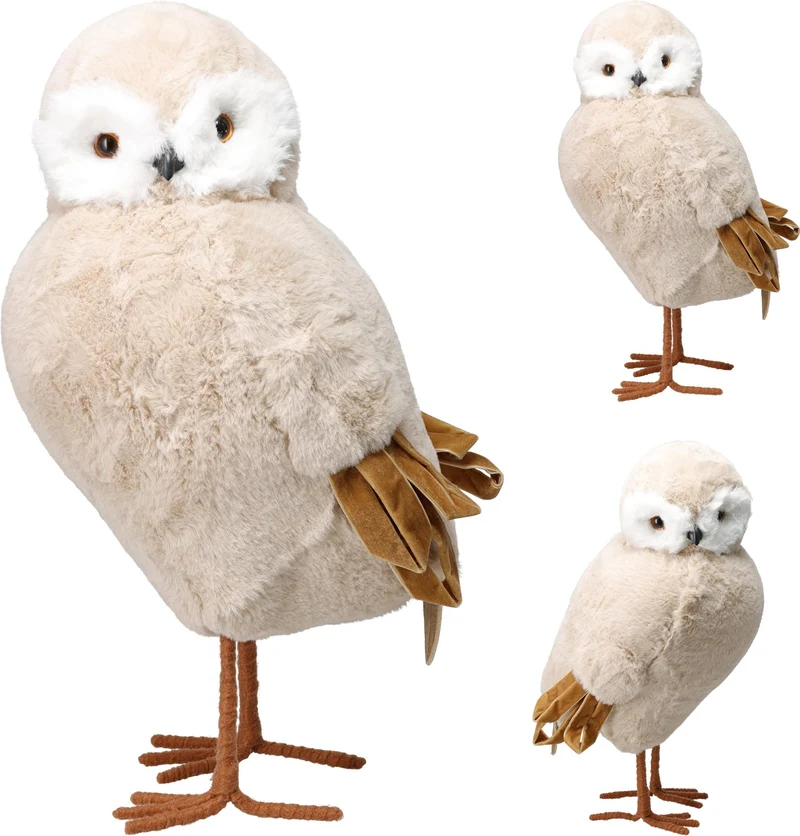 Gufo in piedi 48 cm marrone modello assortito PERAGA CHRISTMAS