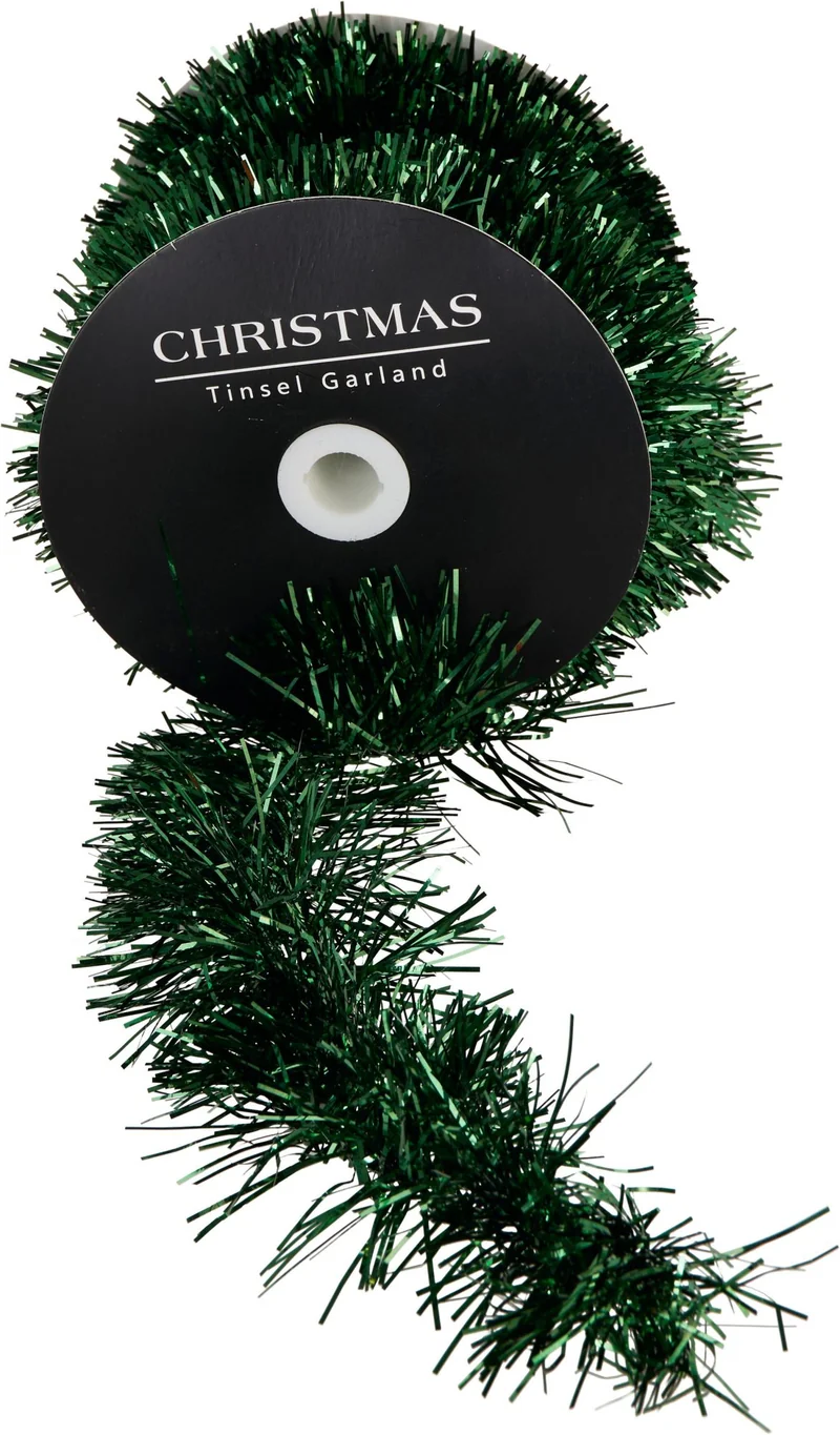 Ghirlanda tinsel in rotolo 10 m verde PERAGA CHRISTMAS