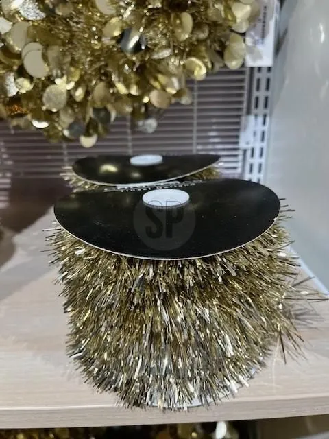 Ghirlanda tinsel in rotolo 10 m champagne PERAGA CHRISTMAS
