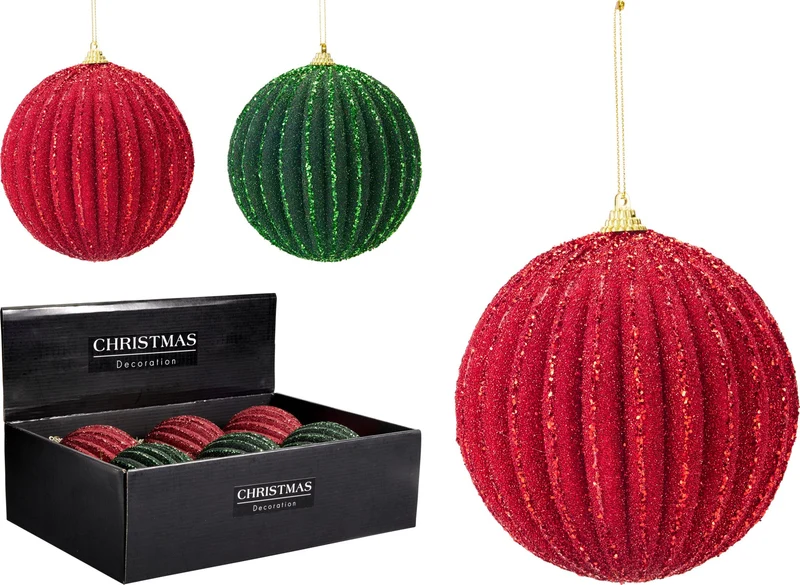 Pallina di Natale 12 cm modello assortito PERAGA CHRISTMAS