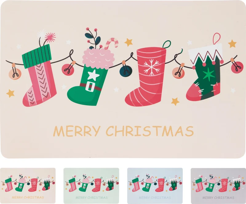 Tovaglietta in plastica PP 43 x 28 cm modello assortito PERAGA CHRISTMAS
