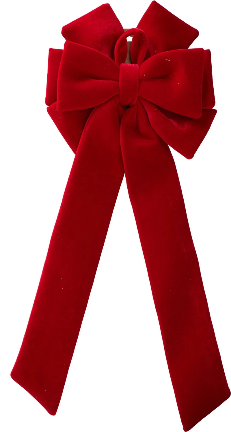 Fiocco a 2 strati 72 cm rosso PERAGA CHRISTMAS