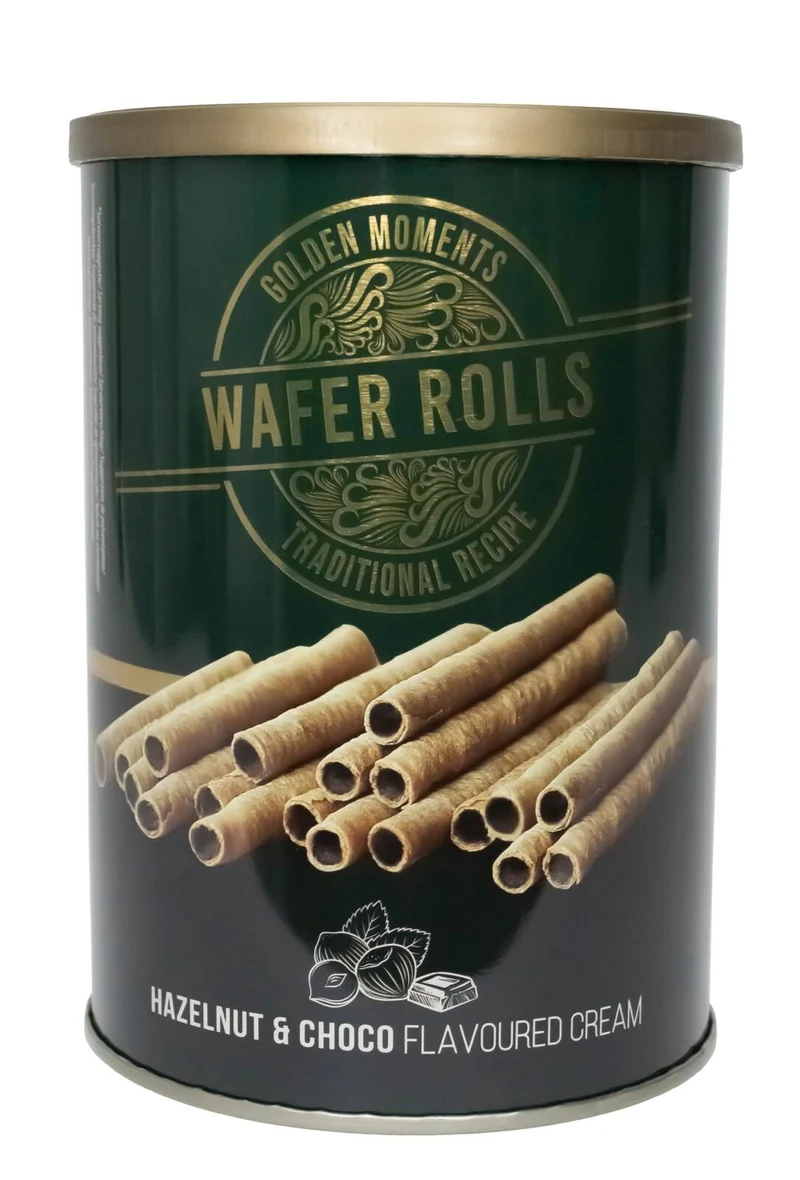 Wafer rolls alla nocciola e cioccolato PERAGA CHRISTMAS