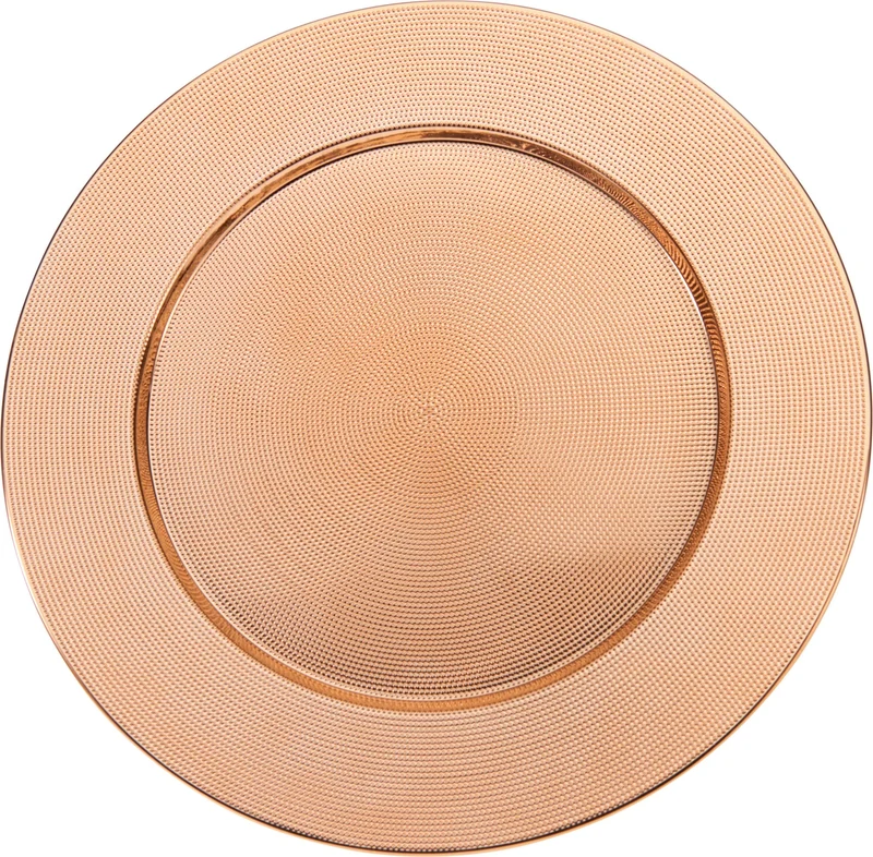 Piatto 40 cm oro rosa PERAGA CHRISTMAS