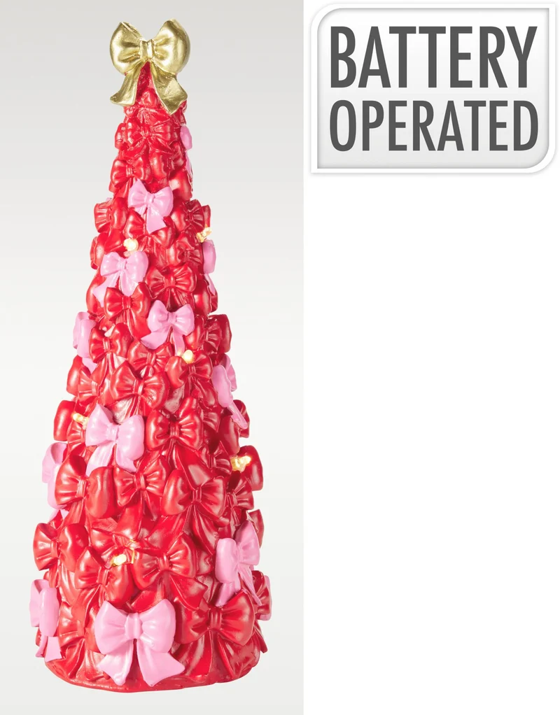 Albero di Natale in resina con LED 41 cm PERAGA CHRISTMAS