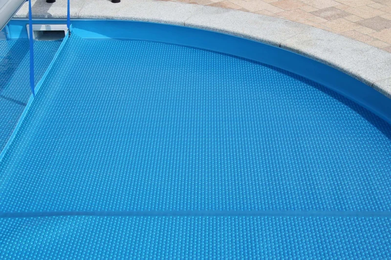 Zwembadzeil noppenfolie Donkerblauw voor rond zwembad Ø 400 cm