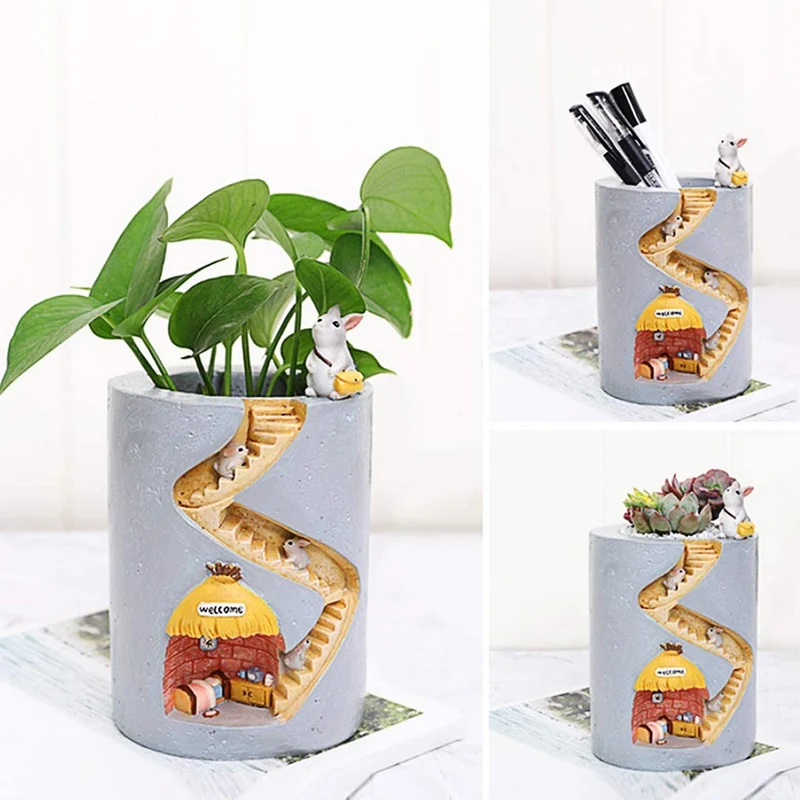 FantaFusion – Kunstneriske blomsterpotter med fantasifulde dyrefigurer og skulpturel charme