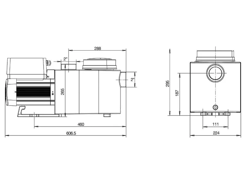 Aquagem - Inverpro 32m³/h zwembadpomp