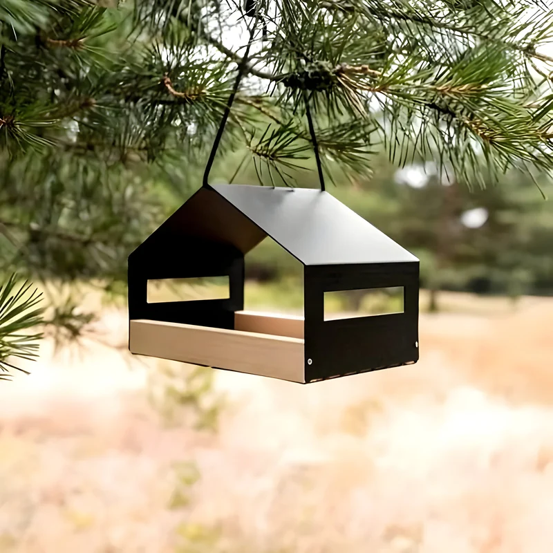 TweetWood – Hængende fuglehus med naturligt design til et livligt haveliv