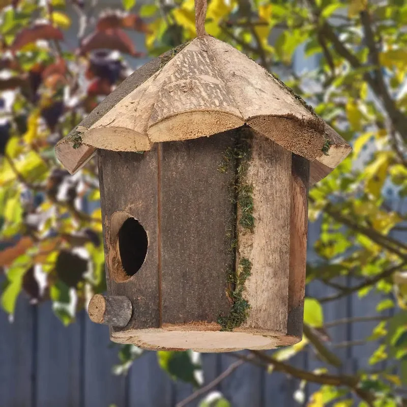 RusticWing – Hængende fuglerede med naturlig charme til en hyggelig haveatmosfære