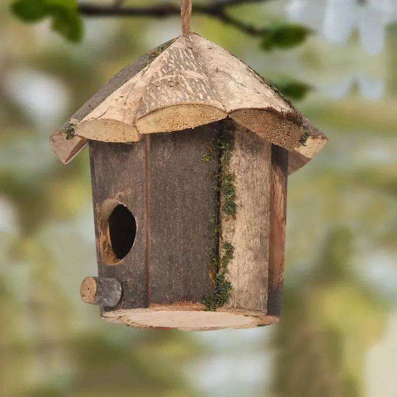 RusticWing – Hængende fuglerede med naturlig charme til en hyggelig haveatmosfære