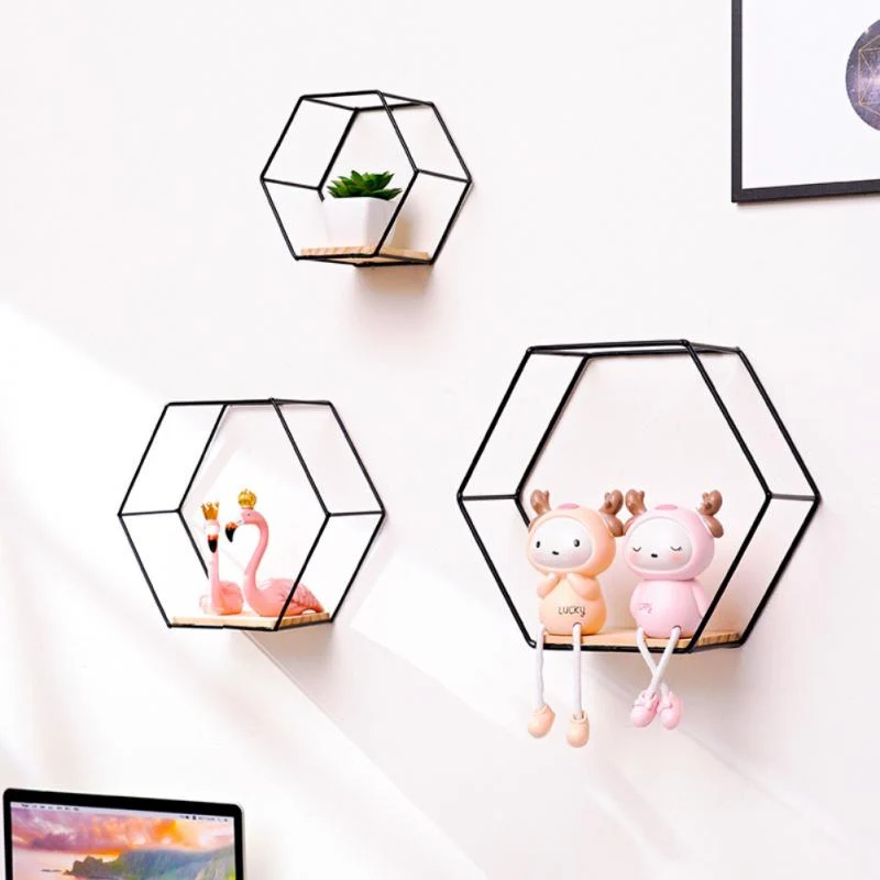 HexaNest – Sekskantet væghylde med geometrisk design til stilfuld opbevaring og udstilling