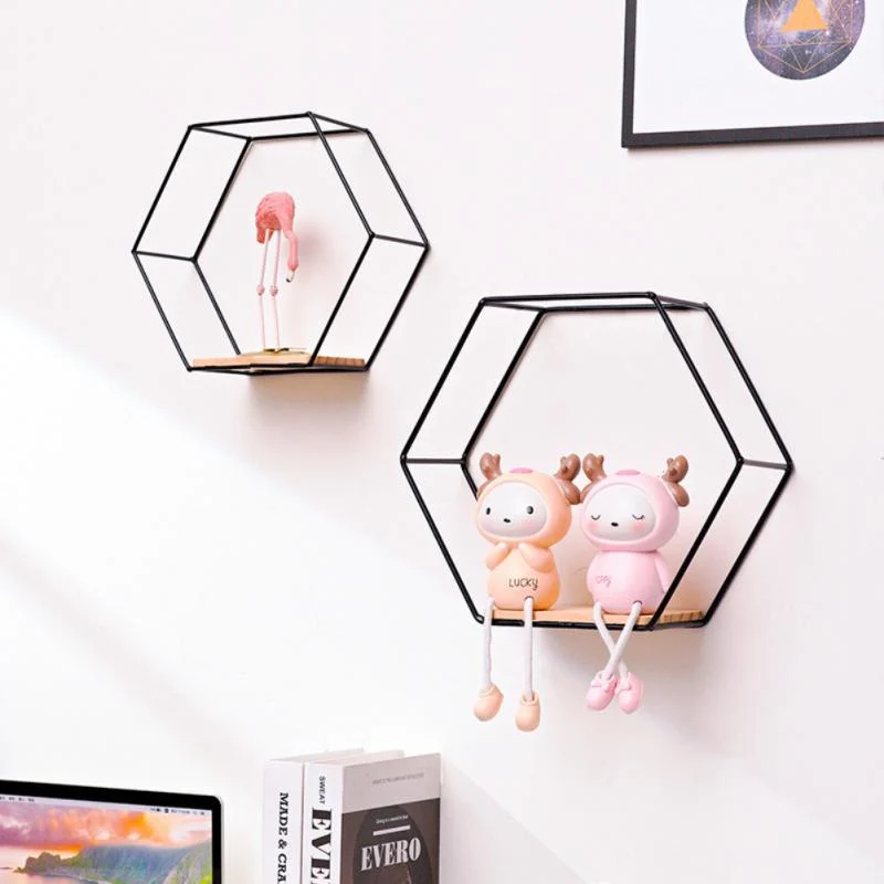 HexaNest – Sekskantet væghylde med geometrisk design til stilfuld opbevaring og udstilling