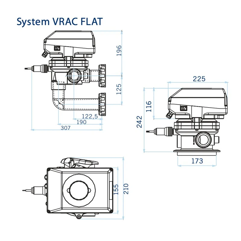 Astralpool - Válvula selectora automática System VRAC Flat Top