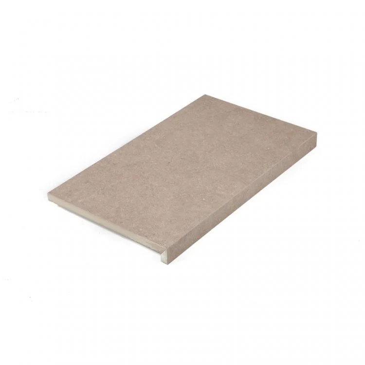 Biscuit Beige Keramische Boordsteen 60x35x4/2