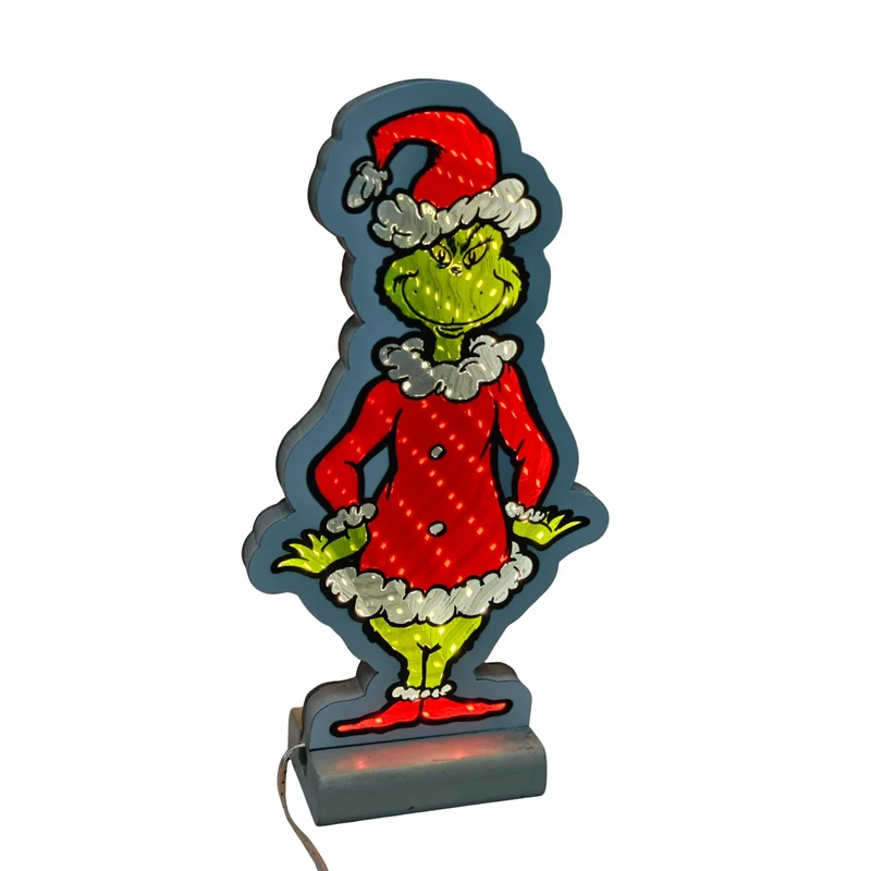 Luce Decorativa The Grinch Babbo Natale 20CM Peraga Christmas