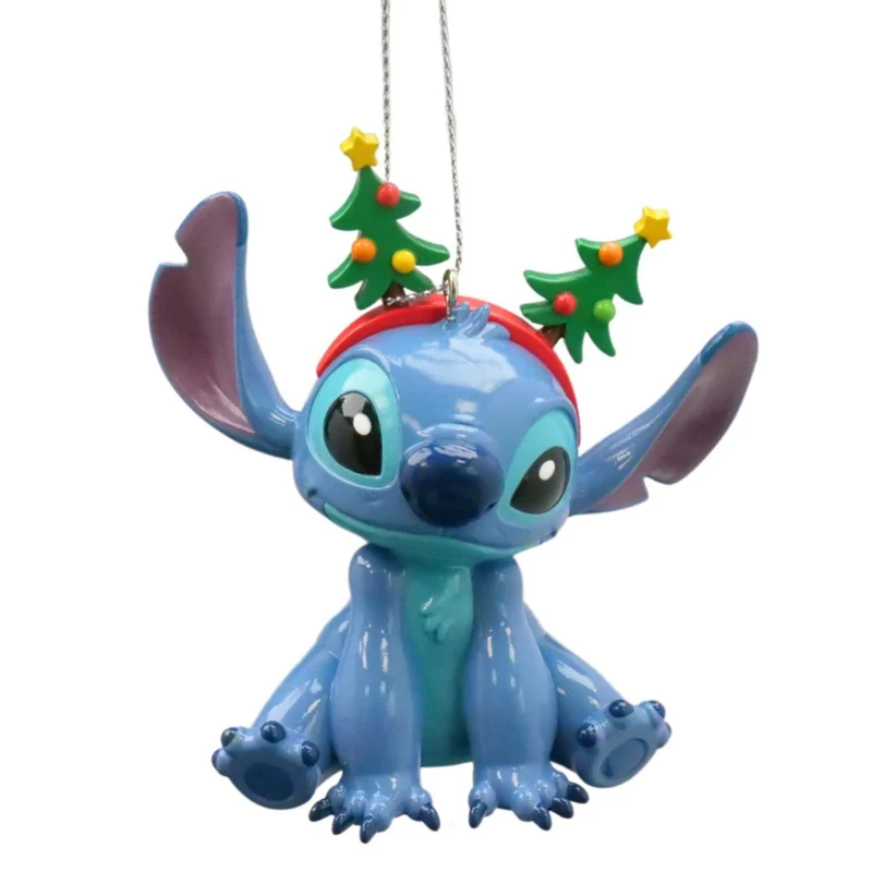 Pendaglio 3D Stitch Seduto H9cm Blu Peraga Christmas