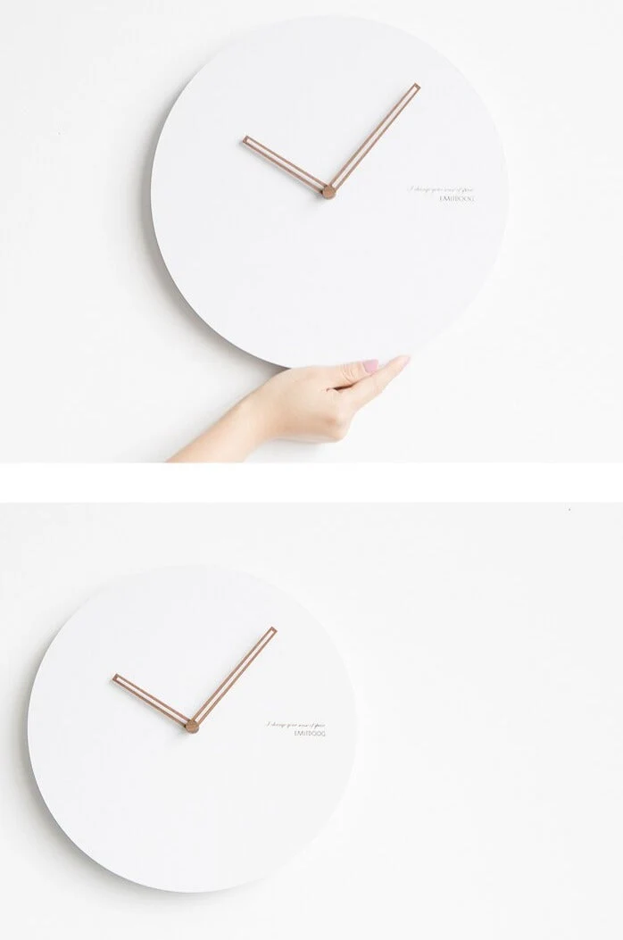 ZenClock – Støjsvag Vægur med Minimalistisk Design til Rolige og Moderne Hjem