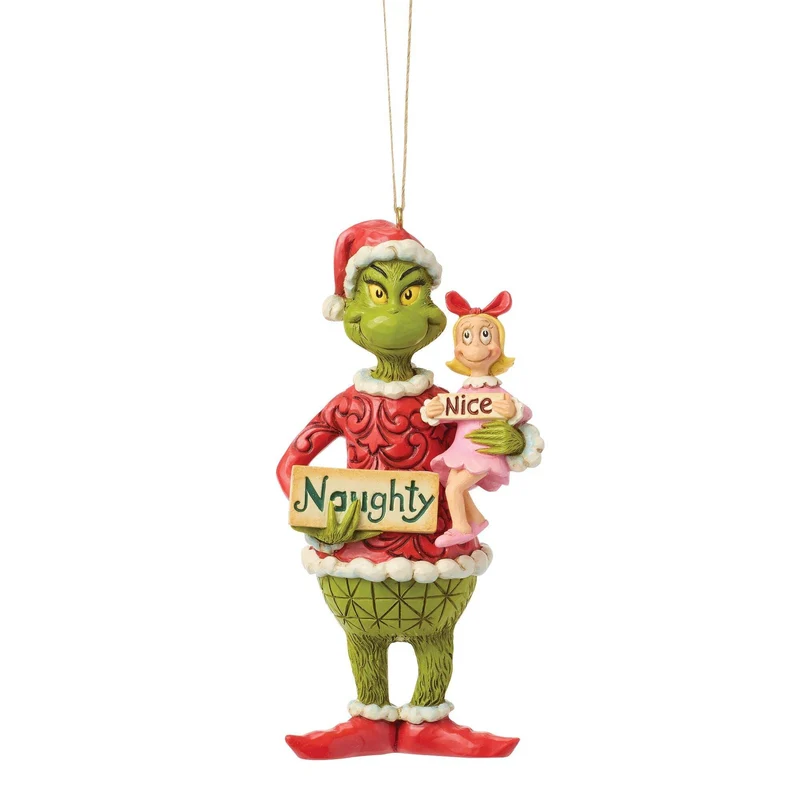 Decorazione da Appendere Grinch e Cindy Lou Who 10cm JIM SHORE