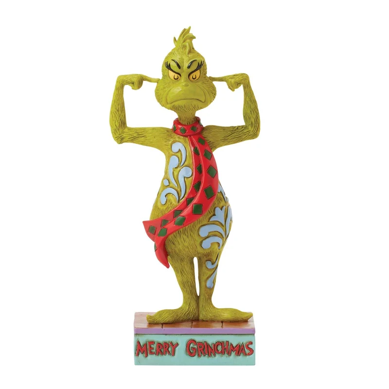 Statuetta Grinch Che Si Tappa Le Orecchie 17cm Jim Shore