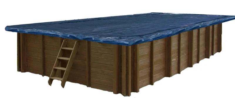Winterzeil zonder Maas voor voor houten zwembad 790 cm x 400 cm