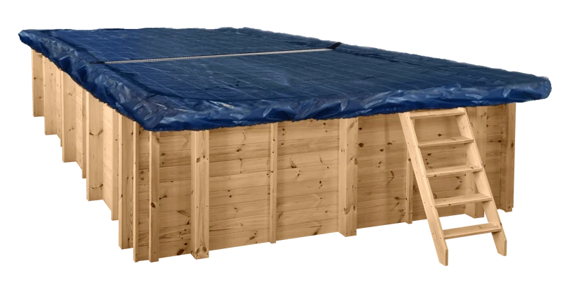 Winterzeil mét Maas voor voor houten zwembad 600 cm x 300 cm